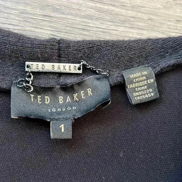 🔥TED  Baker🔥 | Leelih black longline wool blend vest - Picture 5 of 13